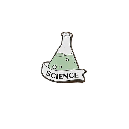 Science themed pin badges (various designs) Science pin