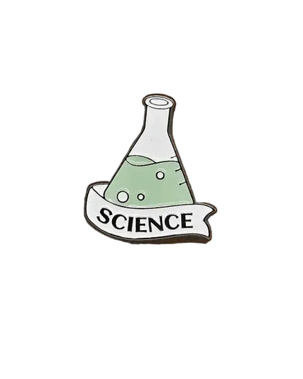 Science themed pin badges (various designs) Science pin
