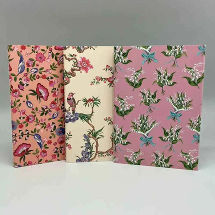 Set of 3 A6 notebooks Birds and Flowers Design - Cath Kidston