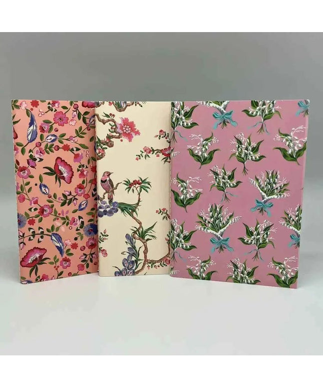 Set of 3 A6 notebooks Birds and Flowers Design - Cath Kidston