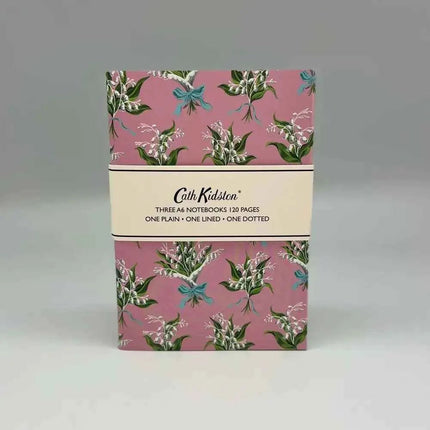 Set of 3 A6 notebooks Birds and Flowers Design - Cath Kidston