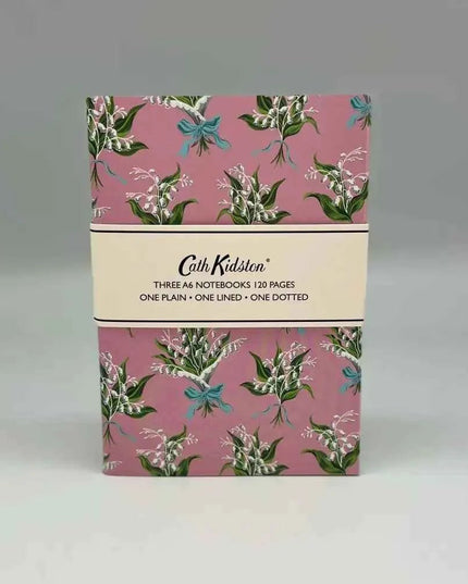Set of 3 A6 notebooks Birds and Flowers Design - Cath Kidston