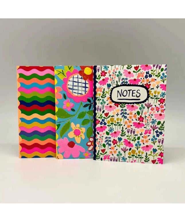 Set of 3 A6 notebooks - Paper Salad - Notes