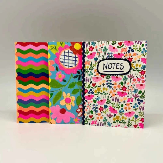 Set of 3 A6 notebooks - Paper Salad - Notes