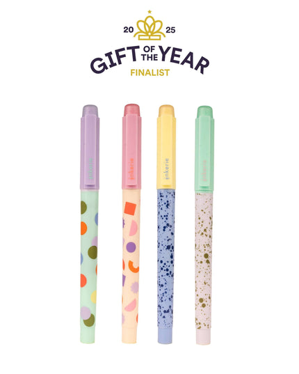 Set of 4 Erasable Highlighters - Kikkerland