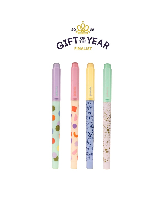 Set of 4 Erasable Highlighters - Kikkerland