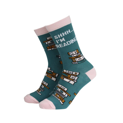 Shhh I'm Reading - Women's Bamboo Socks