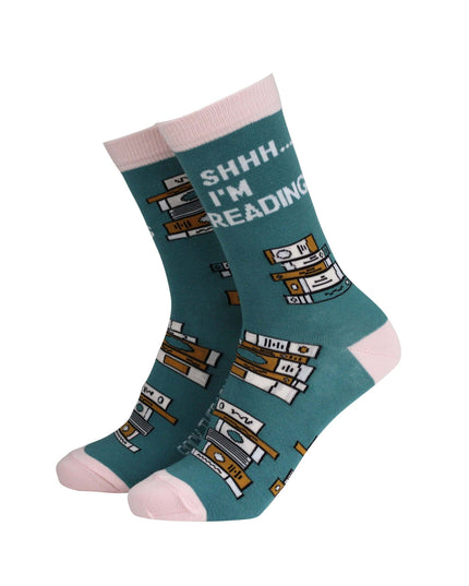 Shhh I'm Reading - Women's Bamboo Socks