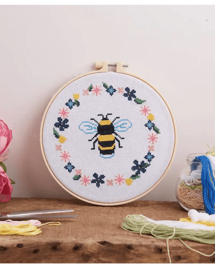 Simply Make Cross Stitch Kit - Bee