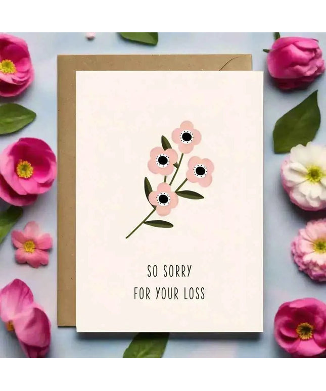 So Sorry for Your Loss - Sympathy greetings card