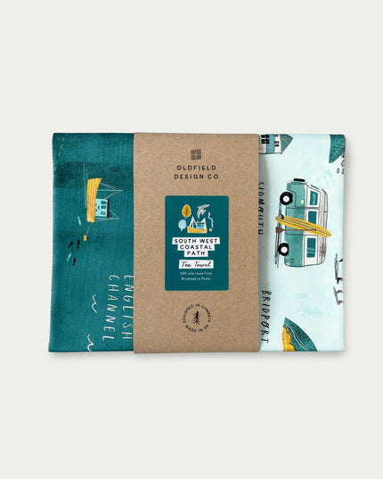 South West Coastal Path Tea Towel