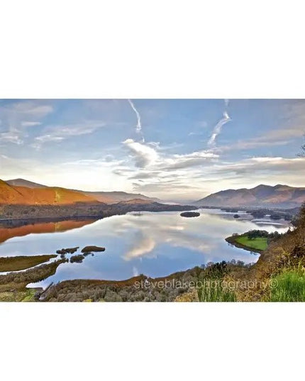 Steve Blake Photography Greetings Cards Derwent Water from Surprise View