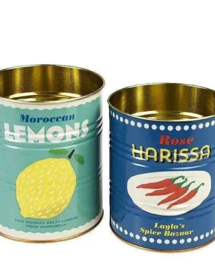 Storage Tins (Set of 2) - Lemons And Harissa