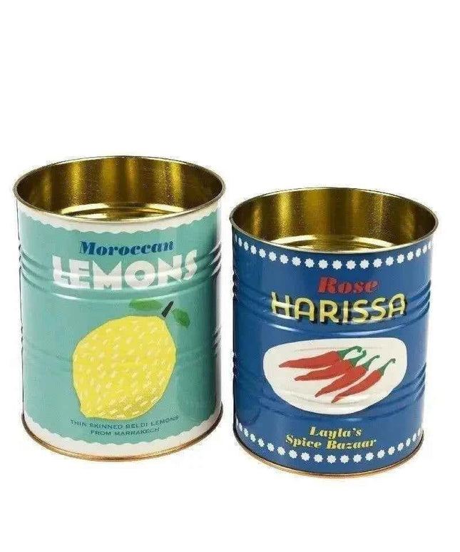 Storage Tins (Set of 2) - Lemons And Harissa