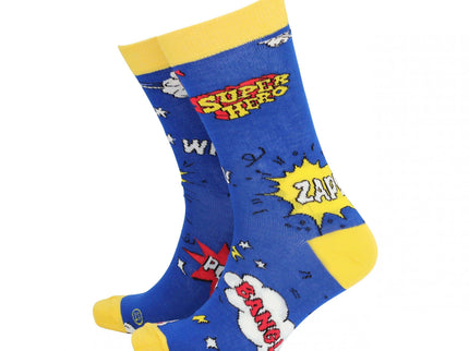 Superhero - Mens Bamboo Socks.