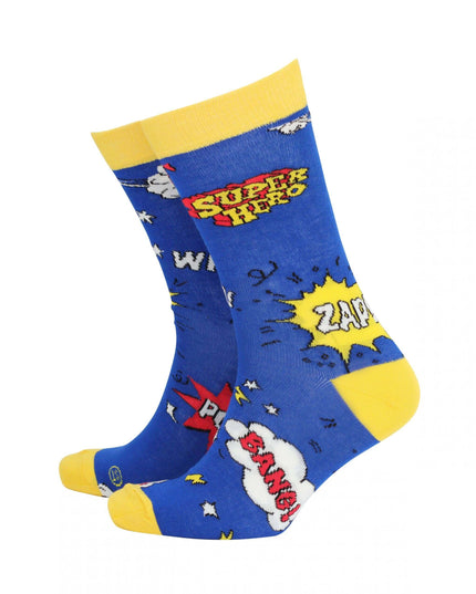 Superhero - Mens Bamboo Socks.