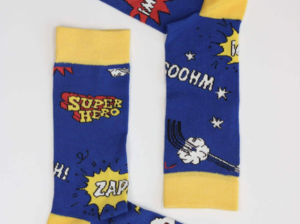 Superhero - Mens Bamboo Socks.