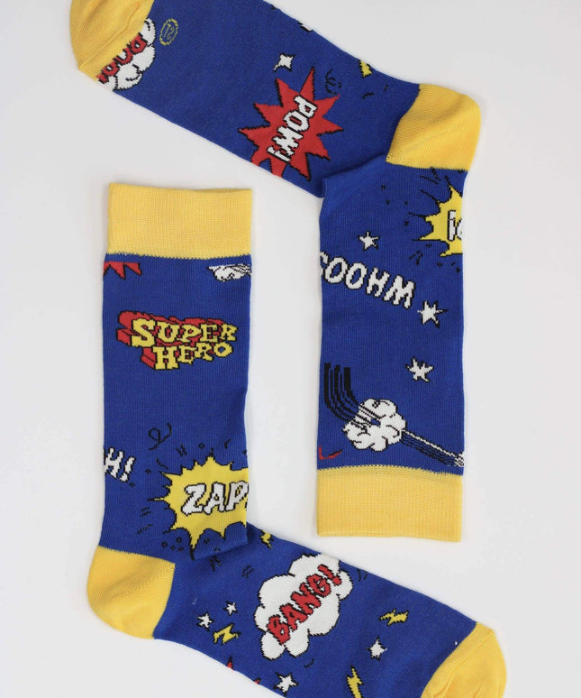 Superhero - Mens Bamboo Socks.