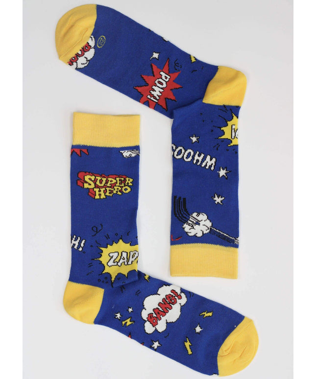 Superhero - Mens Bamboo Socks.