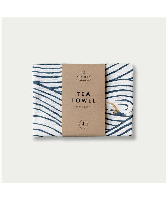 Wild Swimming Pattern Tea Towel