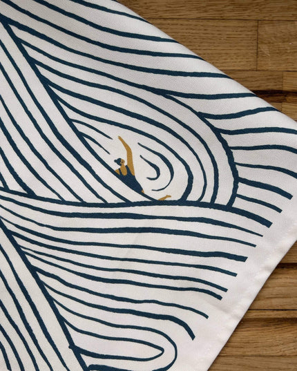 Wild Swimming Pattern Tea Towel