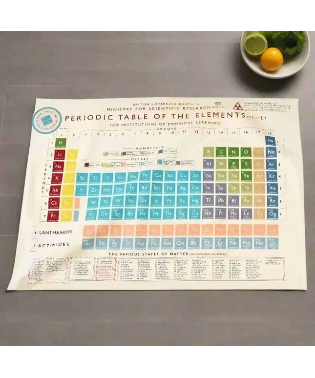 Periodic Table Cotton Tea Towel