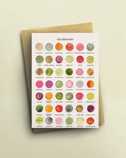 The Colours of The Allotment Greetings Card