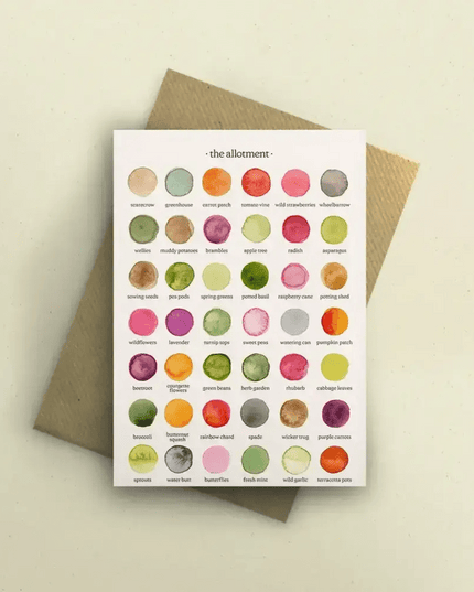 The Colours of The Allotment Greetings Card