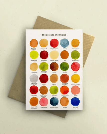 The Colours of England Greetings Card