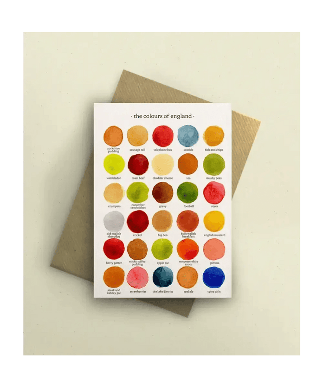 The Colours of England Greetings Card