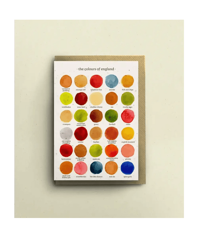 The Colours of England Greetings Card