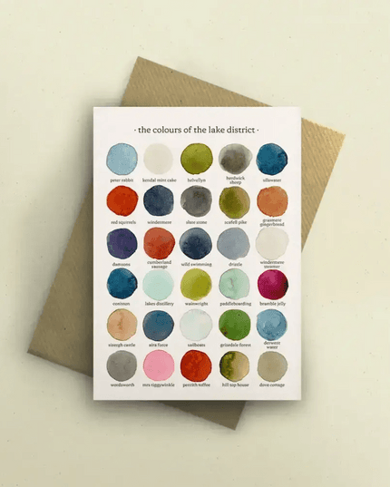 The Colours of the Lake District Greetings Card