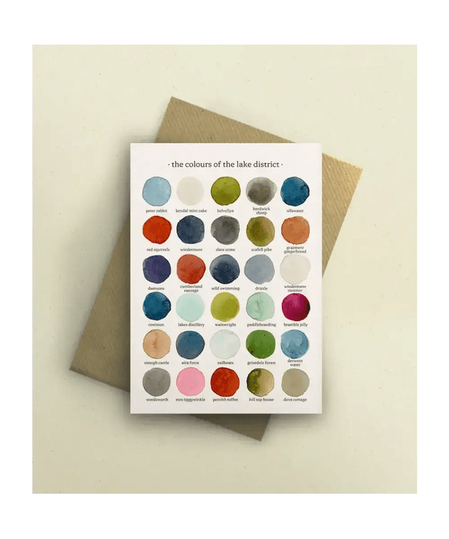 The Colours of the Lake District Greetings Card
