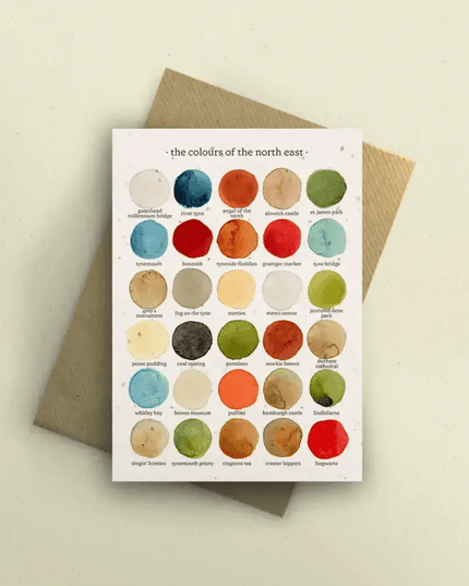 The Colours of the North East Greetings Card