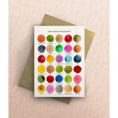 The Colours of Scotland Greetings Card - greetings card