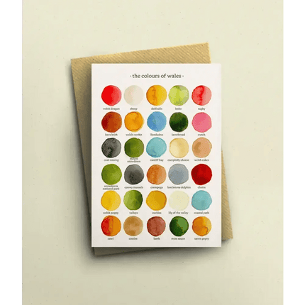 The Colours of Wales Greetings Card