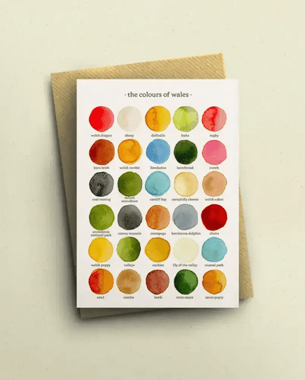The Colours of Wales Greetings Card