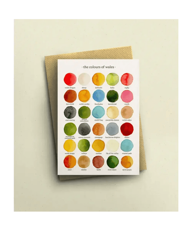 The Colours of Wales Greetings Card