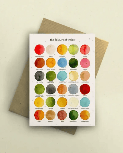 The Colours of Wales Greetings Card