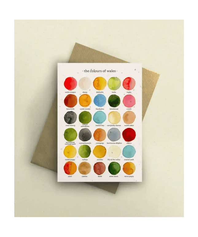 The Colours of Wales Greetings Card