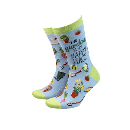The Garden is My Happy Place - Men's Bamboo Socks