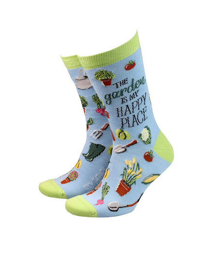 The Garden is My Happy Place - Men's Bamboo Socks