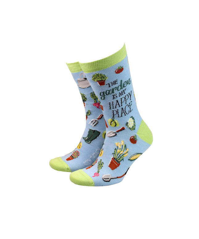 The Garden is My Happy Place - Men's Bamboo Socks