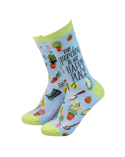 The Garden is my Happy Place - Women's Bamboo Socks