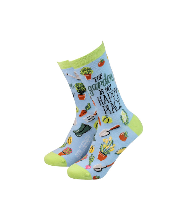 The Garden is my Happy Place - Women's Bamboo Socks