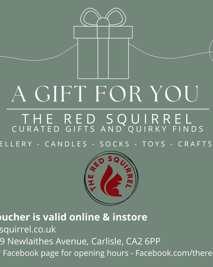 The Red Squirrel Gift Voucher: For use both instore and online