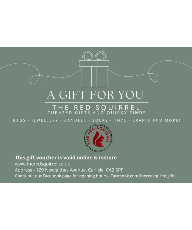 The Red Squirrel Gift Voucher: For use both instore and online