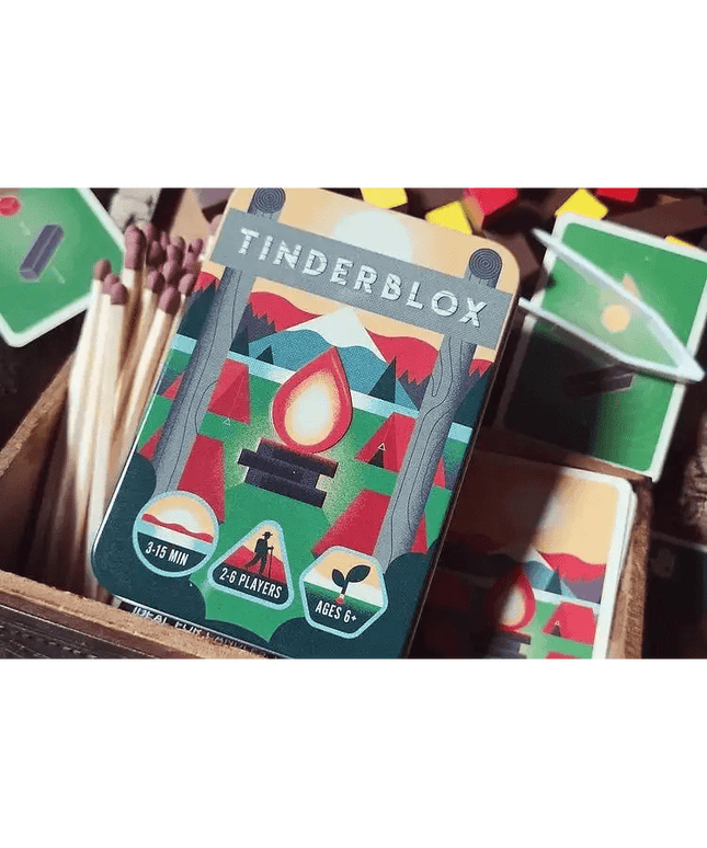 Tinderblox - A family game for 2 to 6 players.