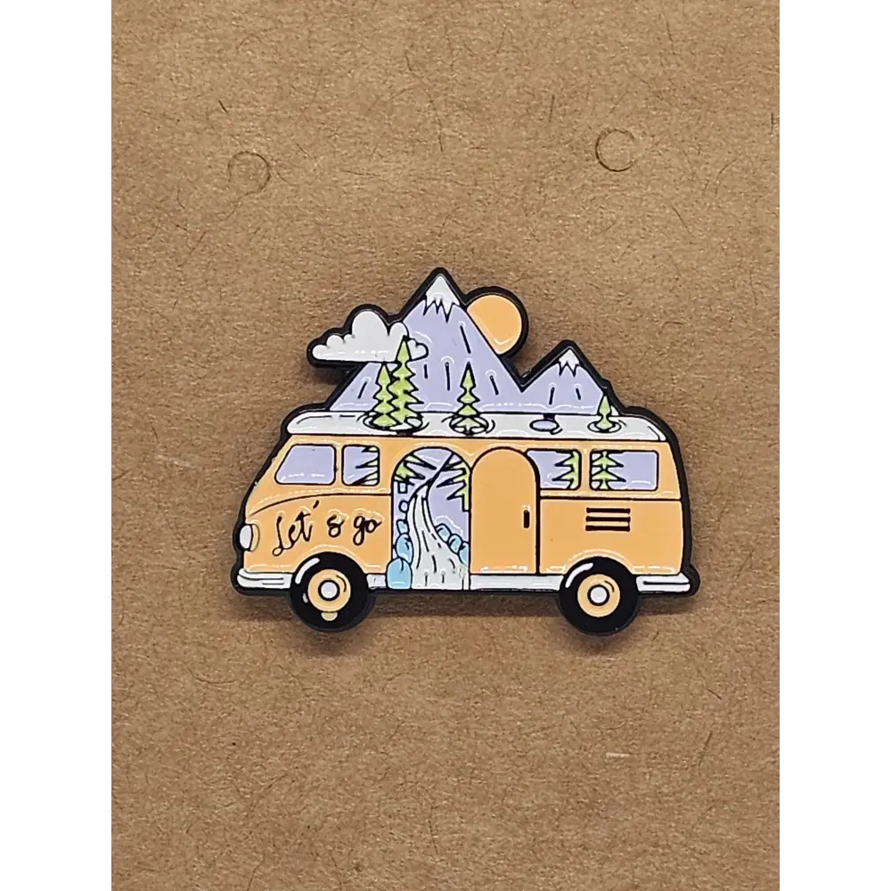Travel and Adventure pin badges - Enamel Camper Van - Pin badges