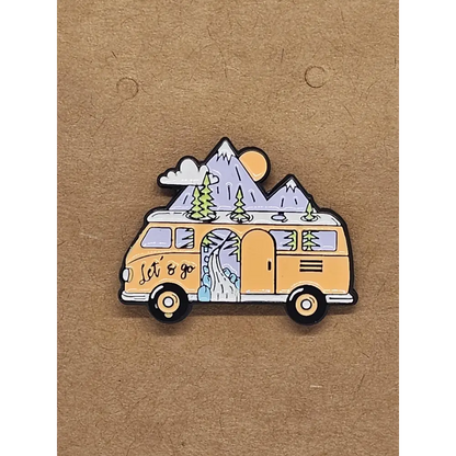 Travel and Adventure pin badges - Enamel Camper Van - Pin badges